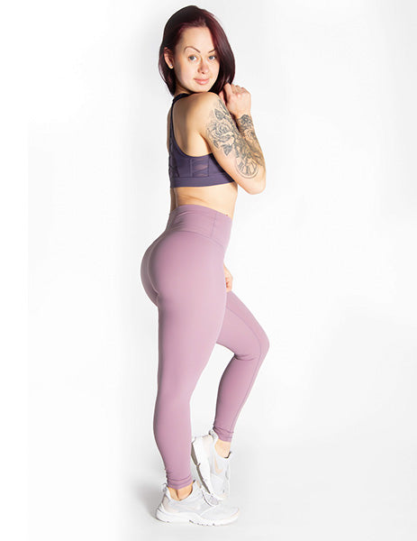 HIGH RISE LEGGINGS - LILAC - Rise Above Fear, High Performance Activewear, Sportswear