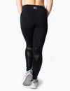 MESH PANEL HIGH RISE LEGGINGS - BLACK - Rise Above Fear, High Performance Activewear, Sportswear