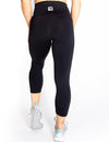 HIGH RISE CAPRI LEGGINGS - BLACK - Rise Above Fear, High Performance Activewear, Sportswear