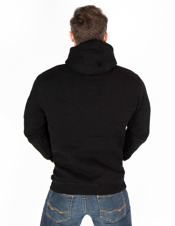 HEAVYWEIGHT PULLOVER HOODIE - JET BLACK - Rise Above Fear, High Performance Activewear, Sportswear