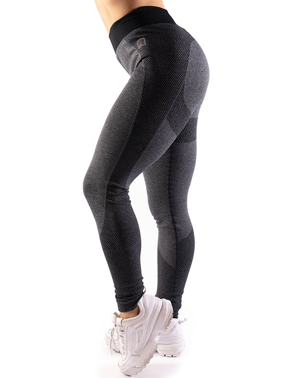 HIGH PERFORMANCE SEAMLESS LEGGINGS - BLACK