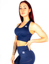 SEAMLESS SCULPT SPORTS BRA - NAVY