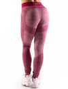 HIGH PERFORMANCE SEAMLESS LEGGINGS - BURGUNDY