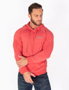 MUSCLE PULLOVER HOODIE - RED MARL - Rise Above Fear, High Performance Activewear, Sportswear