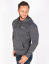 MUSCLE PULLOVER HOODIE - GREY MARL - Rise Above Fear, High Performance Activewear, Sportswear