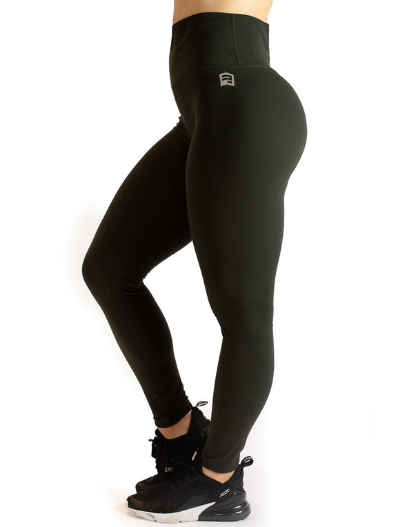 HIGH RISE SUPER SOFT LEGGINGS - DARK GREEN