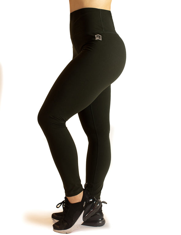 HIGH RISE SUPER SOFT LEGGINGS - DARK GREEN