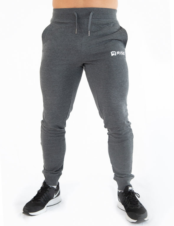 TAPERED JOGGERS - GREY MARL