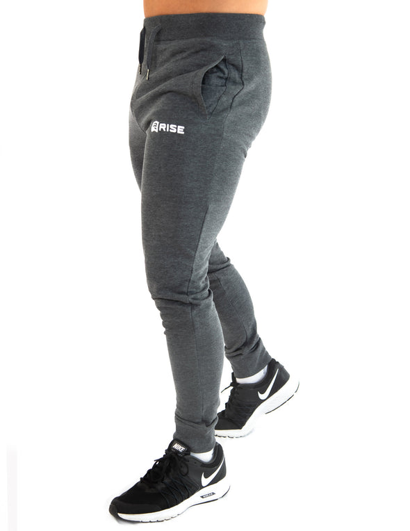 TAPERED JOGGERS - GREY MARL