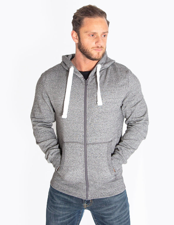 HEAVYWEIGHT ZIP HOODIE - HEATHER GREY - Rise Above Fear, High Performance Activewear, Sportswear