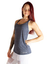 RACERBACK VEST TOP - DARK GREY MARL