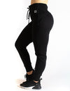 HIGH RISE JOGGERS - BLACK