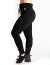 HIGH RISE JOGGERS - BLACK