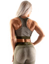 SEAMLESS SCULPT SPORTS BRA - OLIVE