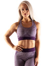 SEAMLESS SCULPT SPORTS BRA - PURPLE