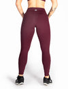 MESH PANEL MID RISE LEGGINGS - RED - Rise Above Fear, High Performance Activewear, Sportswear