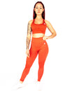 SEAMLESS '3D FIT' SCULPT LEGGINGS - RUST