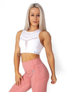 MESH SPORTS BRA - WHITE - Rise Above Fear, High Performance Activewear, Sportswear