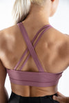 ASYMMETRIC SPORTS BRA - RASPBERRY