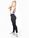 ONE SHOULDER MESH SPORTS BRA - ROYAL BLUE - Rise Above Fear, High Performance Activewear, Sportswear