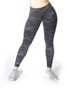 GRAPHIC PRINT MID RISE LEGGINGS - BLACK - Rise Above Fear, High Performance Activewear, Sportswear