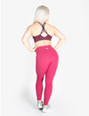 HIGH RISE LEGGINGS - DARK PINK - Rise Above Fear, High Performance Activewear, Sportswear