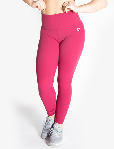 HIGH RISE LEGGINGS - DARK PINK - Rise Above Fear, High Performance Activewear, Sportswear