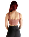 SIGNATURE SPORTS BRA - CAMEO BROWN