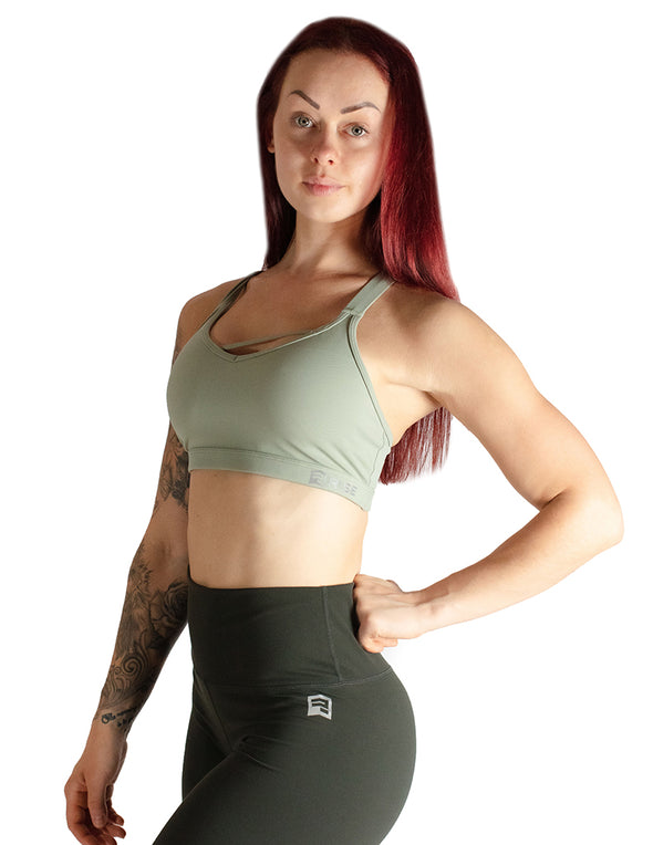 ASYMMETRIC SPORTS BRA - GRASS GREEN