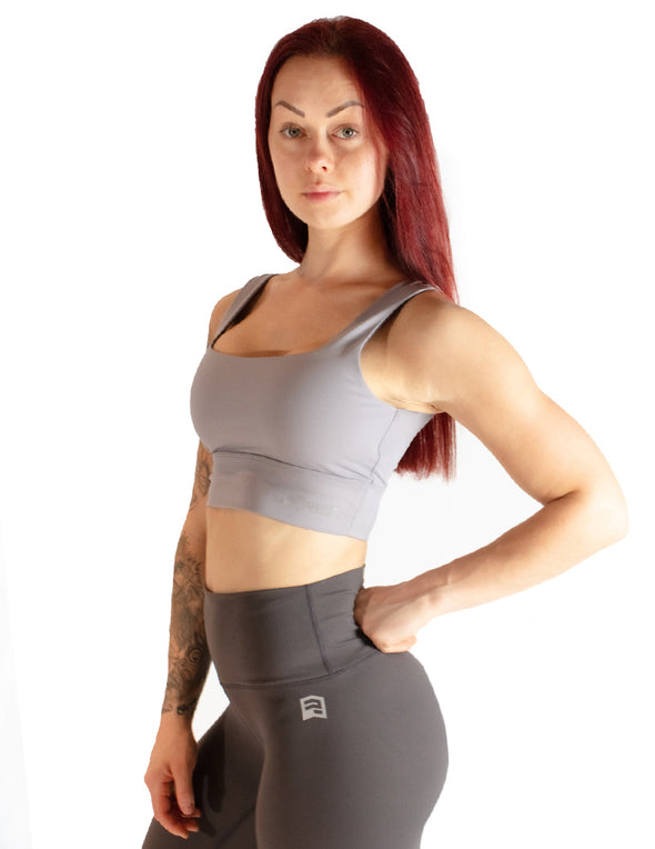 SIGNATURE SPORTS BRA - GREY