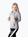 SIGNATURE PULLOVER HOODIE - LIGHT GREY MARL - Rise Above Fear, High Performance Activewear, Sportswear