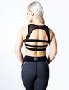 MESH SPORTS BRA - BLACK - Rise Above Fear, High Performance Activewear, Sportswear