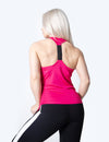 RACER BACK VEST TOP - PINK - Rise Above Fear, High Performance Activewear, Sportswear