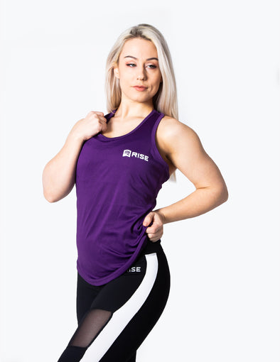 RACER BACK VEST TOP - PURPLE - Rise Above Fear, High Performance Activewear, Sportswear