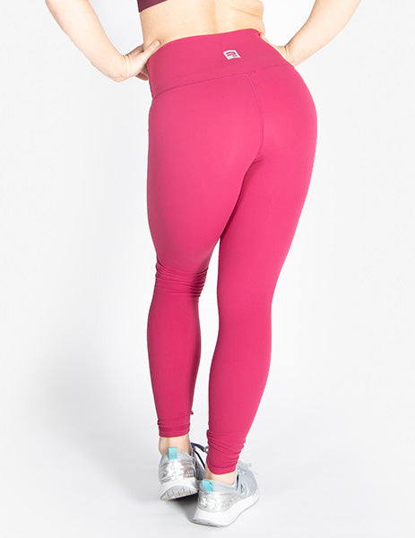 HIGH RISE LEGGINGS - DARK PINK - Rise Above Fear, High Performance Activewear, Sportswear