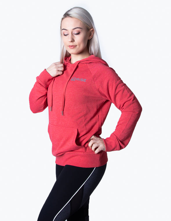 SIGNATURE PULLOVER HOODIE - RED MARL - Rise Above Fear, High Performance Activewear, Sportswear